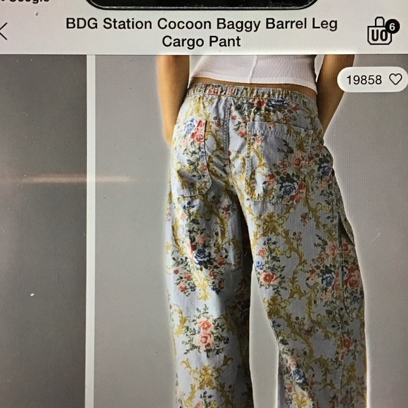 BDG Floral Cargo Pants - Multicolor Floral - Picture 4 of 10